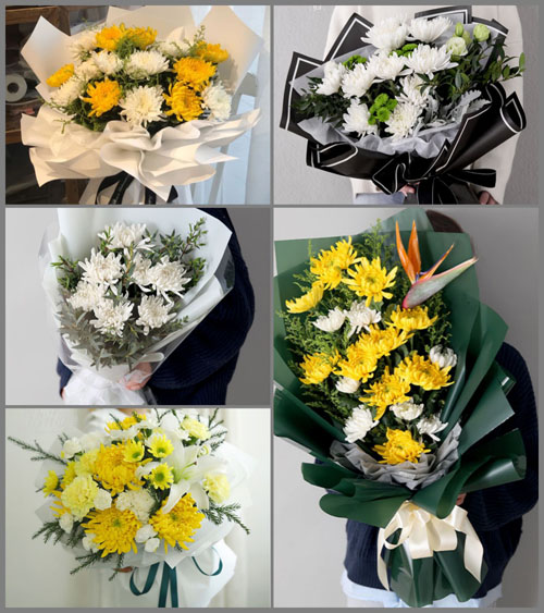 江苏南通通州区三余镇光明村白事花束代送